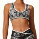 Women's minimalist sequined sports top